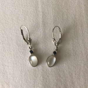 Silver dangle earrings